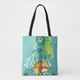 Tote Chakra OM Namaste por todo o lado no bolsa