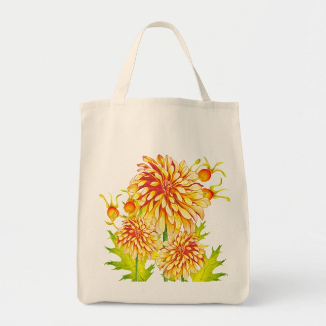 Tote Chegada do outono em uma Bolsa de Grocery (Frente)