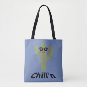 Tote Chill'n Cactus Design - Bolsa personalizado de tud