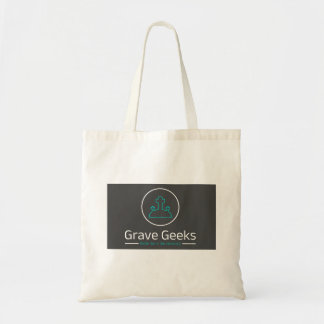 Tote Cinzas Geek e Teal de Bolsa Grave
