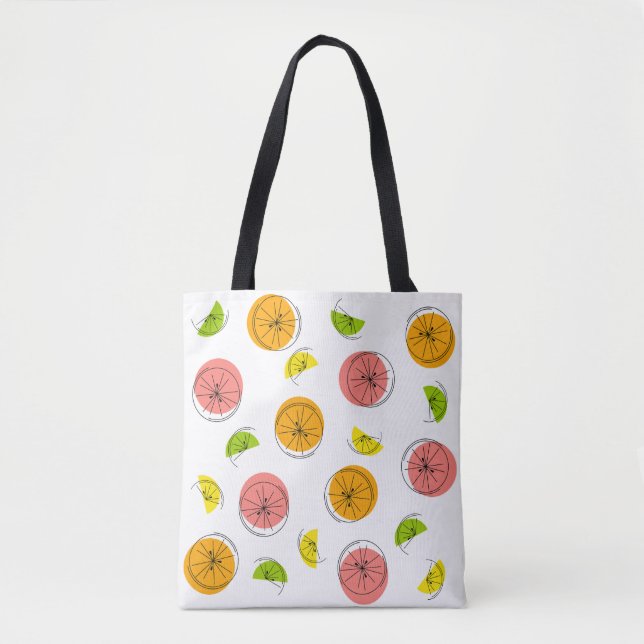 Tote Citrus Multi-verde por toda a bolsa (Frente)