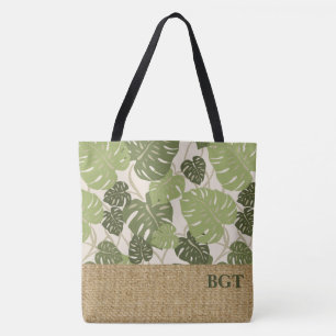 Tote Cliff Hanger Bolsa de praia Monstera do Havaí