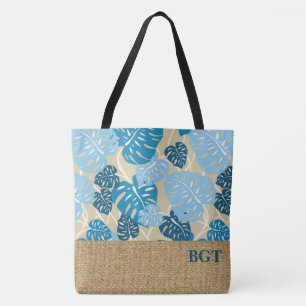Tote Cliff Hanger Bolsa de praia Monstera do Havaí
