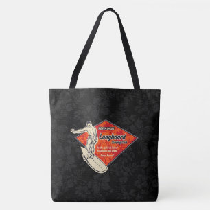 Tote Club Surfing Diamond Hawaiian Hibiscus Bolsa de pr