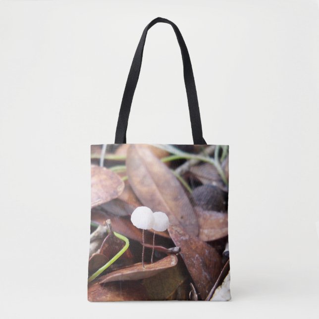 Tote Cogumelos Pequenos em um bolsa impresso (Frente)