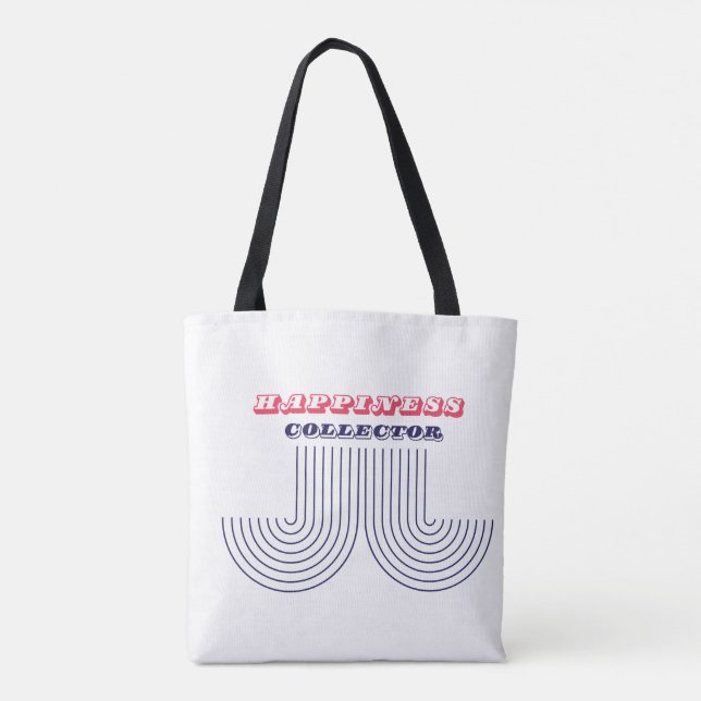 Tote "Coletor de felicidade" - Bolsa de citação alegre  (Verso)