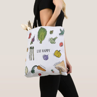 Tote Coma Bolsa de legumes felizes