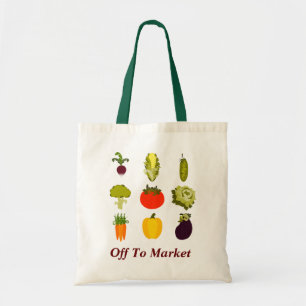 Tote Coma sua bolsa de compra dos vegetarianos