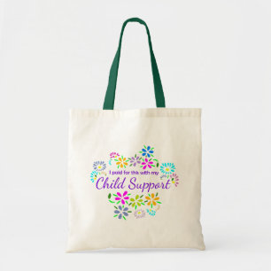Tote Comprada com bolsa floral de apoio infantil