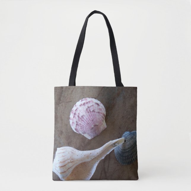 Tote Conchas da Flórida em um bolsa impresso (Frente)