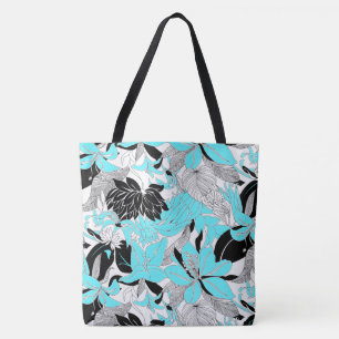 Tote Contour Hawaii Tropical Lily e Protea Bolsa de pra