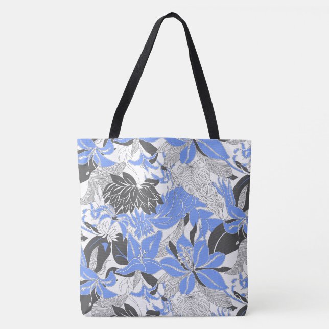 Tote Contour Hawaii Tropical Lily e Protea Bolsa de pra (Frente)
