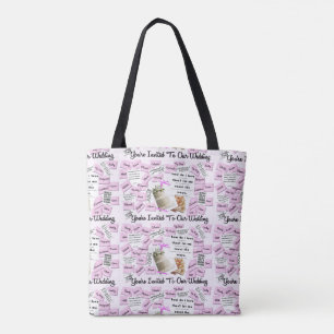 Tote Convidado Para Nossa Bolsa De Casamento