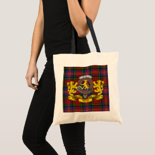 Tote Crachá de Macpherson Clan e Bolsa de Tartan