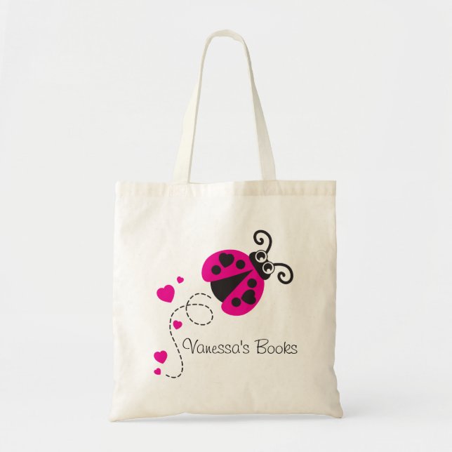 Tote Crianças, ladybug cor-de-rosa/ladybird, bolsa de b (Frente)
