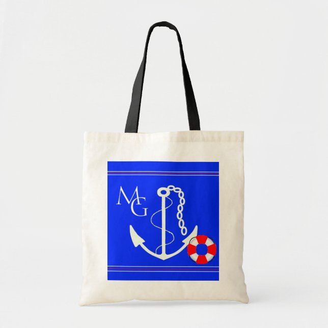 Tote Cruzeiro ou bolsa de praia - monograma (Frente)