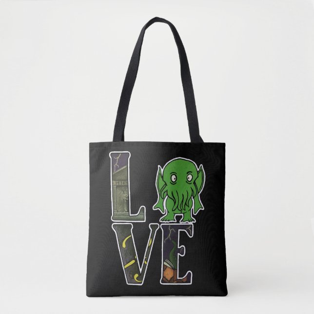 Tote Cthulhu LOVE Bolsa (Frente)