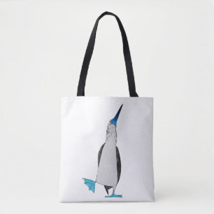 Tote Dança do bolsa frente e verso pagado azul do Boob