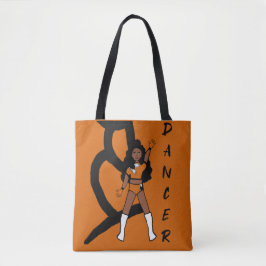 Tote Dancer - Bolsa cor - laranja e branco