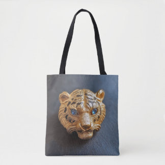 Tote de alfinete de chapéu de tigre
