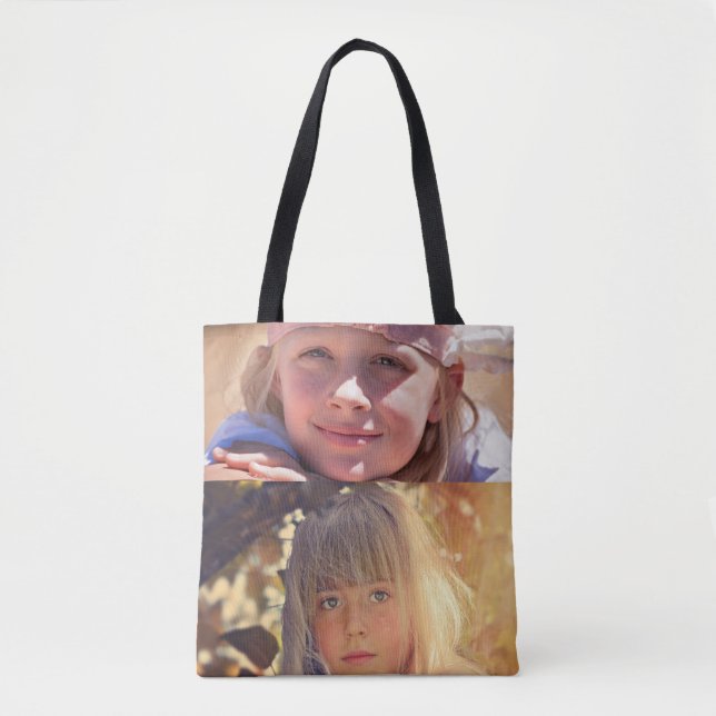 TOTE DE COLAGEM DE FOTO MODERNA PERSONALIZADA (Frente)