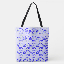Tote de elefantes roxos