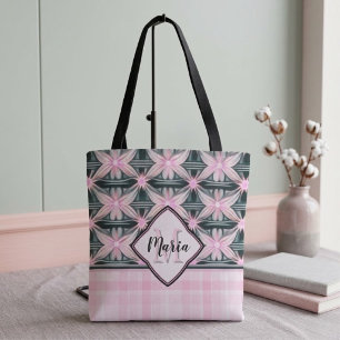 Tote de Flores Rosas Conectadas