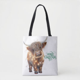 Tote de Natal de vaca das Terras Altas