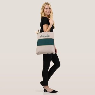 Tote de Nome Feminino Elegante – Design Listrado P