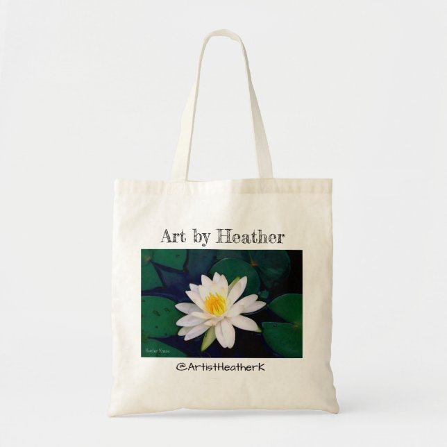 Tote De "o bolsa da flor do lírio água" (Frente)