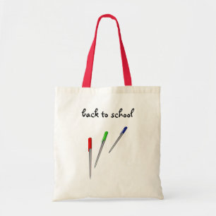 Tote de volta à bolsa da escola