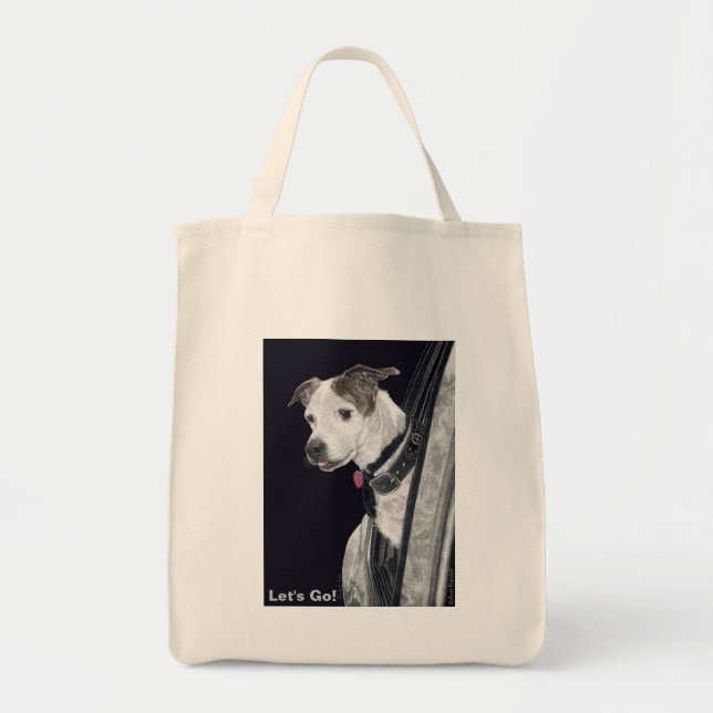 Tote "Deixe-nos ir!" - O bolsa - cão da aventura (com (Frente)
