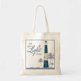 Tote "Deixe seu brilho claro!" Marinho do bolsa do