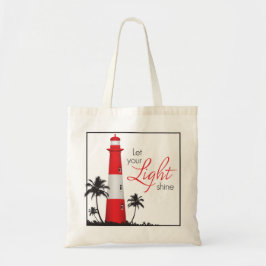 Tote "Deixe seu brilho claro!" Vermelho do bolsa do