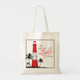 Tote "Deixe seu brilho claro!" Vermelho do bolsa do