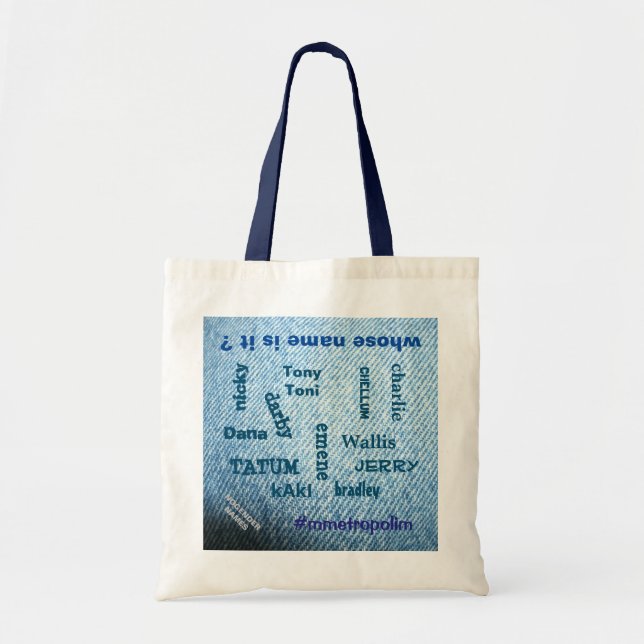 Tote Denim Bolsa Shopping Bag//mmetropolim design (Frente)