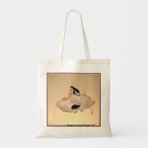 Tote Desenho de bolsa inspirado na pintura japonesa