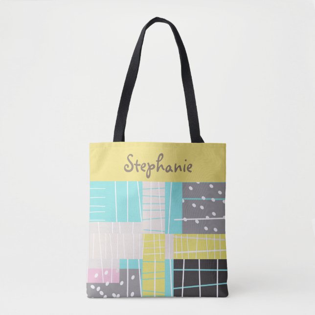 Tote design personalizado de abstrato de bolsa (Frente)