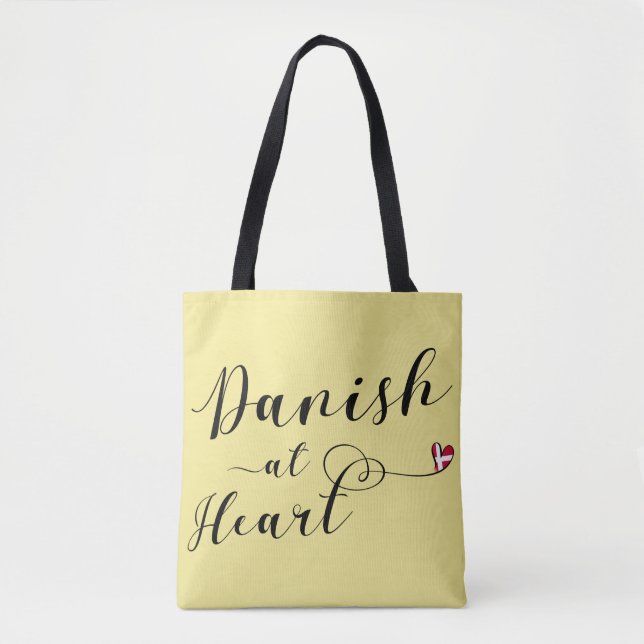 Tote Dinamarquês In Heart Bolsa de compra, Dinamarca (Frente)