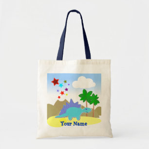 Tote Dinossauro & o bolsa azuis do saco de Vulcano das