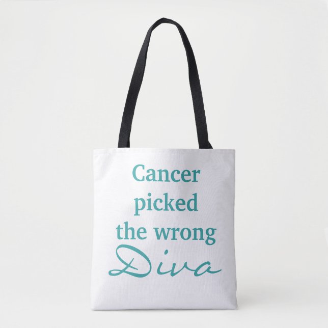 Tote Diva Errada do Cancer Cervical (dois bolsa laterai (Frente)