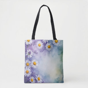 Tote Doce Lavanda e Bolsa de margarida