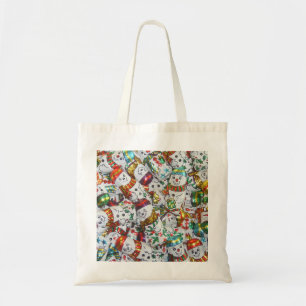 Tote Doce Snowmen na bolsa