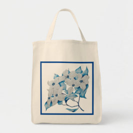 Tote Dogwood Flowers em uma Grocería Bolsa