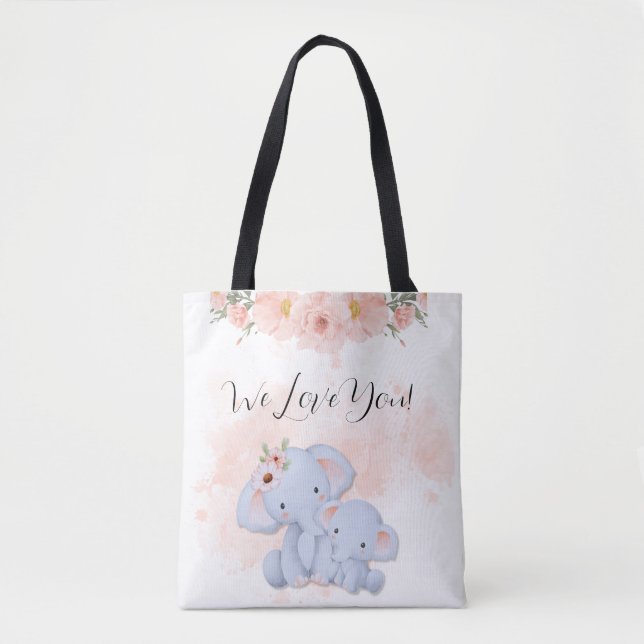 Tote Dois Baby Elephants Bolsa (Frente)