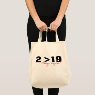 Tote Dois é maior que dezenove BOLSA de CRIBBAGE
