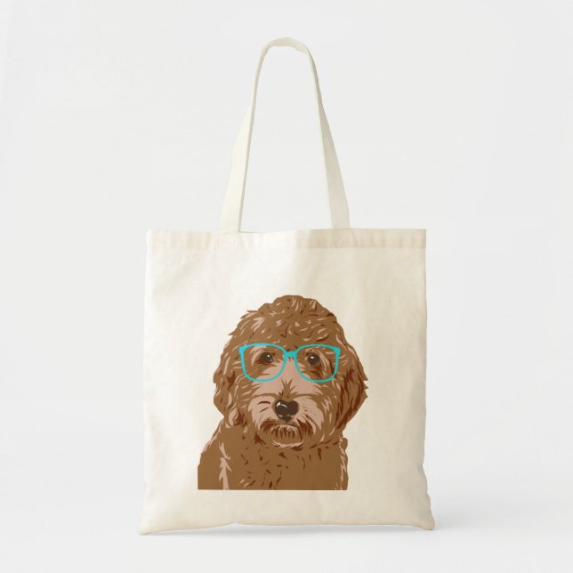Tote Doodle que veste o bolsa dos vidros (Frente)