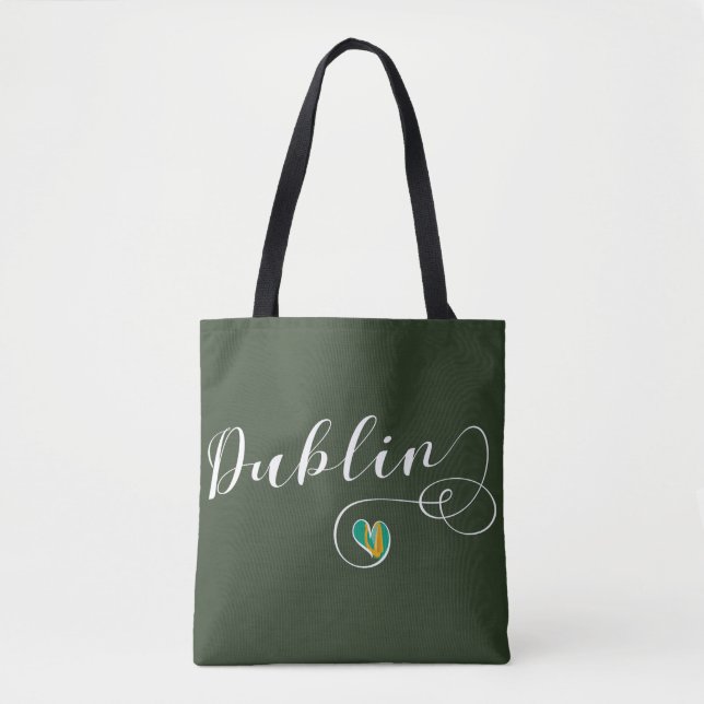 Tote Dublin Heart Bolsa de compra, Irlanda (Frente)