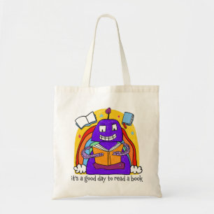 Tote "É um bom dia ler um livro" Bolsa de leitura