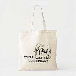 Tote Elefante do vintage você é o bolsa do irrELEPHANT